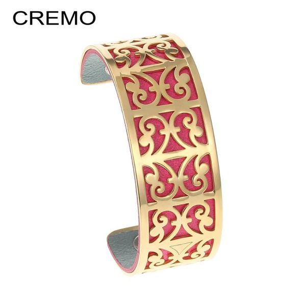 cremo georgette ferns gold cuff bangles for women 25mm stainless steel leather inserts interchange jewelry femme gift bracelet, Black
cremo georgette ferns gold cuff bangles for women 25mm stainless steel leather inserts interchange jewelry femme gift bracelet, Black