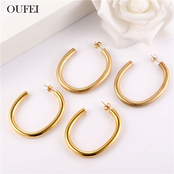 hoop & huggie oufei stainless steel earrings for women big set of fashion jewelry accessories, Golden;silver
hoop & huggie oufei stainless steel earrings for women big set of fashion jewelry accessories, Golden;silver