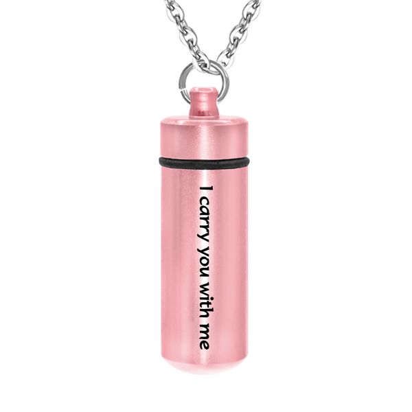 charms cylinder pendant ashes for pet/human aluminum alloy cremation urn ashes urn keepsake jewelry-i carry you with me, Silver
charms cylinder pendant ashes for pet/human aluminum alloy cremation urn ashes urn keepsake jewelry-i carry you with me, Silver