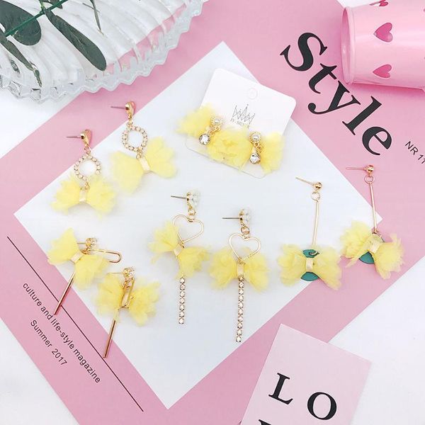 dangle & chandelier korea handmade cute yellow heart long tassel flower pearl bow knot women drop geometric earring fashion jewelry, Silver
dangle & chandelier korea handmade cute yellow heart long tassel flower pearl bow knot women drop geometric earring fashion jewelry, Silver