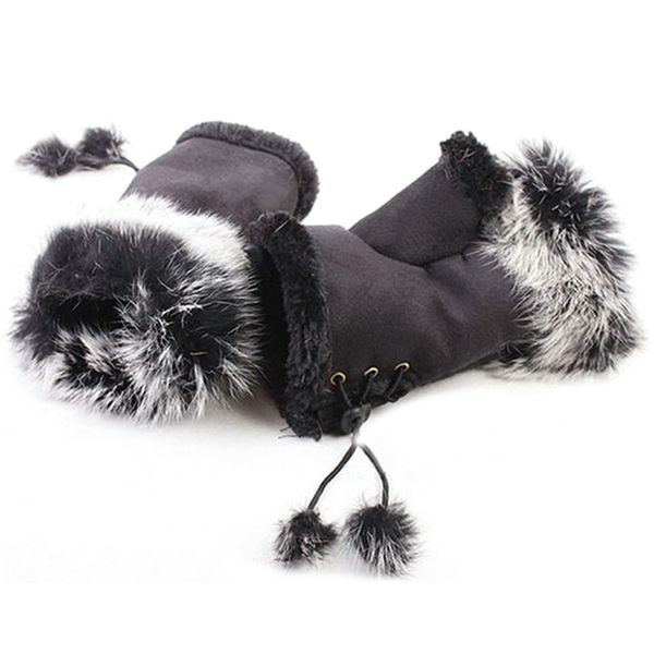 women winter screen gloves faux fur hand wrist warmer fingerless rope gloves luvas handschoenen, Blue;gray
women winter screen gloves faux fur hand wrist warmer fingerless rope gloves luvas handschoenen, Blue;gray