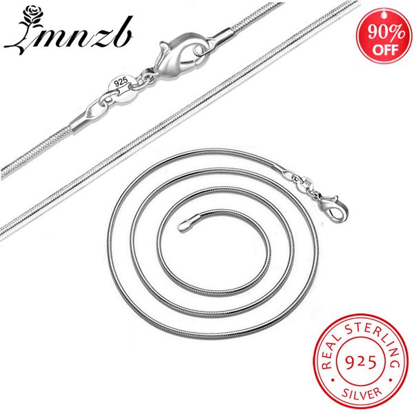 lmnzb long 16-38inch 100% authentic solid 925 sterling silver chokers necklaces 1mm snake chains necklace for women lx01
lmnzb long 16-38inch 100% authentic solid 925 sterling silver chokers necklaces 1mm snake chains necklace for women lx01