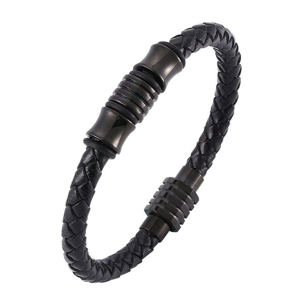 fashion leather braided bracelet men black stainless steel magnetic clasp handmade bracelete male jewelry gifts c0035, Golden;silver
fashion leather braided bracelet men black stainless steel magnetic clasp handmade bracelete male jewelry gifts c0035, Golden;silver