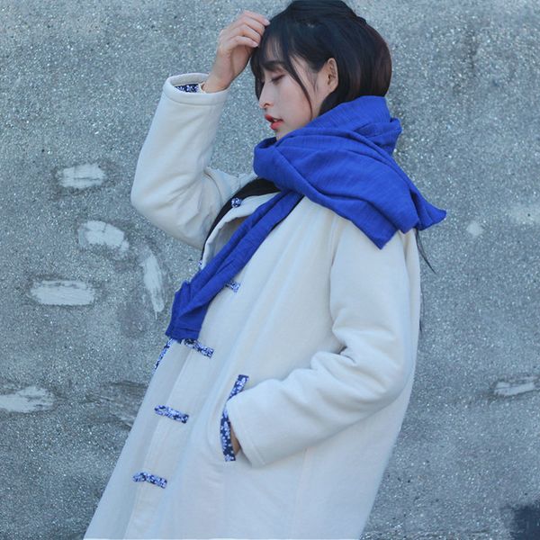 scarves johnature 2021 winter cotton linen women scarfs solid color vintage warm soft female shaw, Blue;gray
scarves johnature 2021 winter cotton linen women scarfs solid color vintage warm soft female shaw, Blue;gray