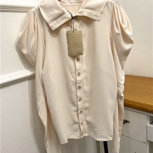 women long puff sleeve shirt single breasted turn-down collar early autumn 2020 female vintage blouse, White
women long puff sleeve shirt single breasted turn-down collar early autumn 2020 female vintage blouse, White
