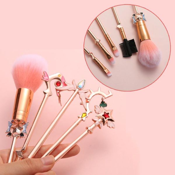 makeup brushes magic girl 5pcs/set cute cosmetic powder eyeshadow eyebrow brush gift blend make up tool kit maquiagem
makeup brushes magic girl 5pcs/set cute cosmetic powder eyeshadow eyebrow brush gift blend make up tool kit maquiagem