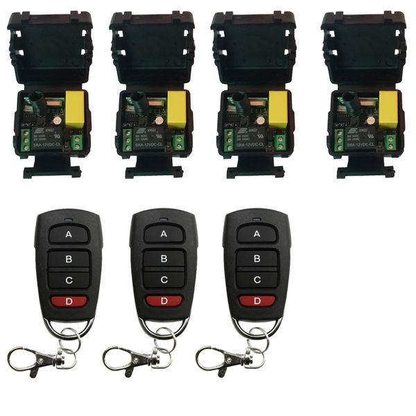 remote controlers rf mini wireless control ac 220 v 1 channel 10a relay output radio 4 receiver & 3 transmitter effective distance 50m
remote controlers rf mini wireless control ac 220 v 1 channel 10a relay output radio 4 receiver & 3 transmitter effective distance 50m