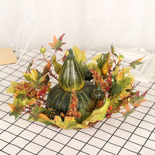 1 pc creative halloween falling leaf wreath pumpkin berry wreath home decor green maple garland home decoration
1 pc creative halloween falling leaf wreath pumpkin berry wreath home decor green maple garland home decoration