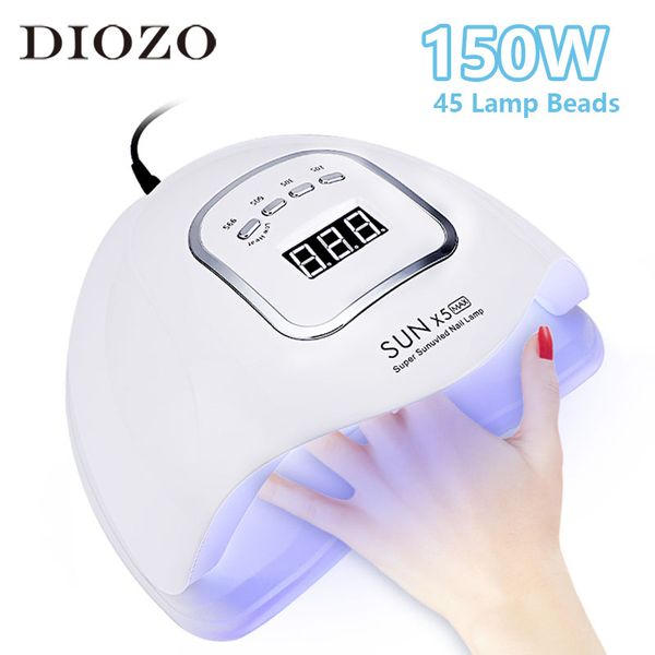 nail dryers diozo 150w/120w/80w/48w/24w led uv lamp smart timer auto sensing manicure pedicure machine dryer
nail dryers diozo 150w/120w/80w/48w/24w led uv lamp smart timer auto sensing manicure pedicure machine dryer