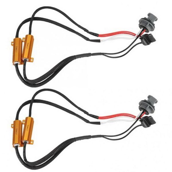 1 pair automotive 7443 led resistance decoding line brake / driving light decoder rear steering signal load resistance adapter
1 pair automotive 7443 led resistance decoding line brake / driving light decoder rear steering signal load resistance adapter