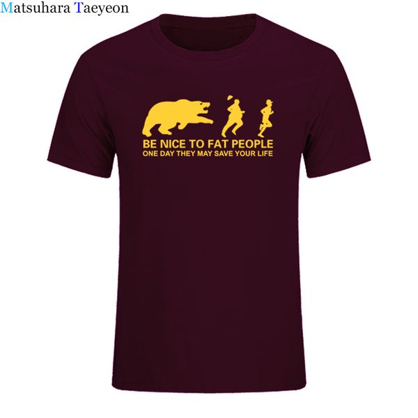 be nice to fat people bear chase joke funny birthday gift funny humor t-shirt men short sleeve t shirt printed tee
be nice to fat people bear chase joke funny birthday gift funny humor t-shirt men short sleeve t shirt printed tee