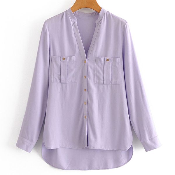 women's blouses & shirts fandy lokar casual v neck women fashion solid pockets elegant drawstring sleeves female ladies hn, White
women's blouses & shirts fandy lokar casual v neck women fashion solid pockets elegant drawstring sleeves female ladies hn, White