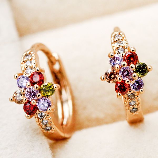 rainbow bohemian flower earrings for women's gold filled cubic zirconia hoop earring circle boho earrings wedding jewelry, Golden;silver
rainbow bohemian flower earrings for women's gold filled cubic zirconia hoop earring circle boho earrings wedding jewelry, Golden;silver