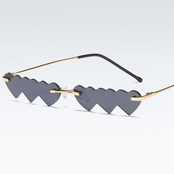 sunglasses trendy products frameless punk woman heart shaped unique irregular lenses party street shooting personalized glasses, White;black
sunglasses trendy products frameless punk woman heart shaped unique irregular lenses party street shooting personalized glasses, White;black