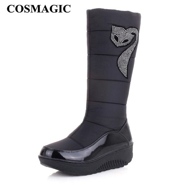 boots cosmagic 2021 winter women knee high snow non-slip warm plush insole waterproof wedge heel long botas mujer, Black
boots cosmagic 2021 winter women knee high snow non-slip warm plush insole waterproof wedge heel long botas mujer, Black
