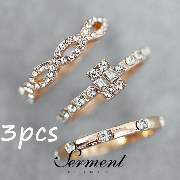 wedding rings serment fashion simple creative cross ring lady jewelry accessories 3-piece gilded color for women girl, Slivery;golden
wedding rings serment fashion simple creative cross ring lady jewelry accessories 3-piece gilded color for women girl, Slivery;golden