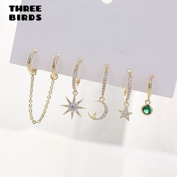 hoop & huggie set cute star and moon small earrings sets crystal long gold chain for women fashion jewelry gift 2021 aretes, Golden;silver
hoop & huggie set cute star and moon small earrings sets crystal long gold chain for women fashion jewelry gift 2021 aretes, Golden;silver
