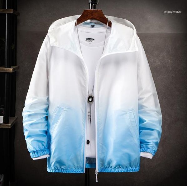 fashion summer gradient mens sunscreen clothes prevention ultraviolet thin breathable mens outerwear ice silk designer casual, Black;brown
fashion summer gradient mens sunscreen clothes prevention ultraviolet thin breathable mens outerwear ice silk designer casual, Black;brown