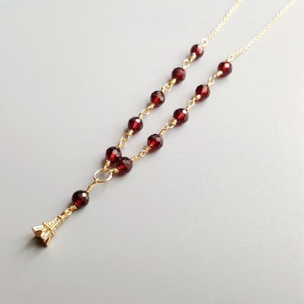 lily jewelry sparkling garnet iron tower 925 sterling silver gold color handmade delicate neckalce for gift drop shipping
lily jewelry sparkling garnet iron tower 925 sterling silver gold color handmade delicate neckalce for gift drop shipping