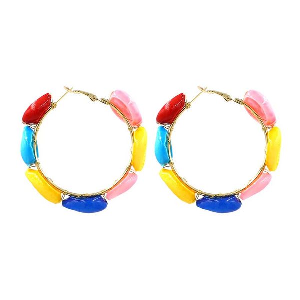 colorful shell earrings hoop fashion western style handmade woven shells hoops earring for women trendy female jewelry traveling, Golden;silver
colorful shell earrings hoop fashion western style handmade woven shells hoops earring for women trendy female jewelry traveling, Golden;silver