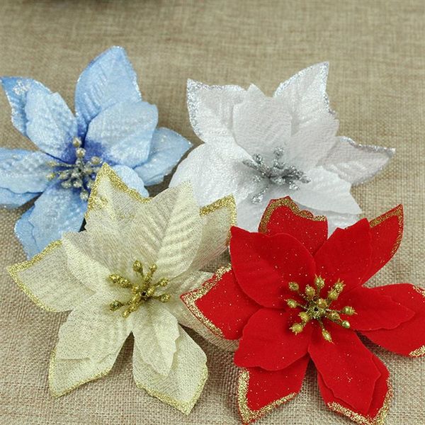 10pcs christmas flower cloth glitter poinsettias flower christmas tree xmas party decor wreath tree decorations
10pcs christmas flower cloth glitter poinsettias flower christmas tree xmas party decor wreath tree decorations