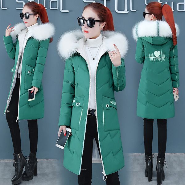 women's down & parkas female winter 2021 long cotton coat with fur collar hooded jacket thick women padded basic y516, Black
women's down & parkas female winter 2021 long cotton coat with fur collar hooded jacket thick women padded basic y516, Black
