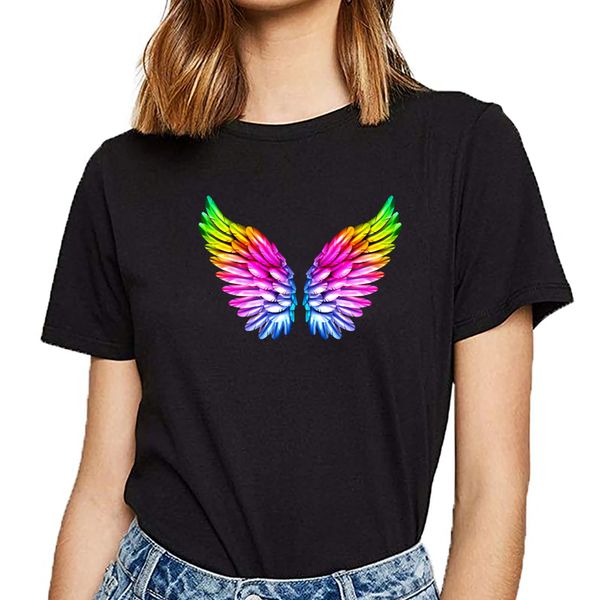 t shirt women lgbt angel wings colorful rainbow colors gay queer vogue vintage print female tshirt
t shirt women lgbt angel wings colorful rainbow colors gay queer vogue vintage print female tshirt