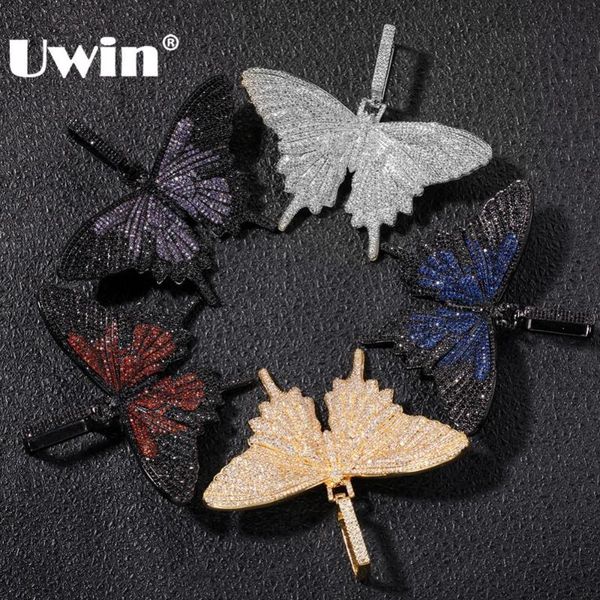 uwin colored butterfly pendant necklace paved iced out cubic zirconia with 20mm cz cuban chain men hiphop jewelry for gift, Silver
uwin colored butterfly pendant necklace paved iced out cubic zirconia with 20mm cz cuban chain men hiphop jewelry for gift, Silver