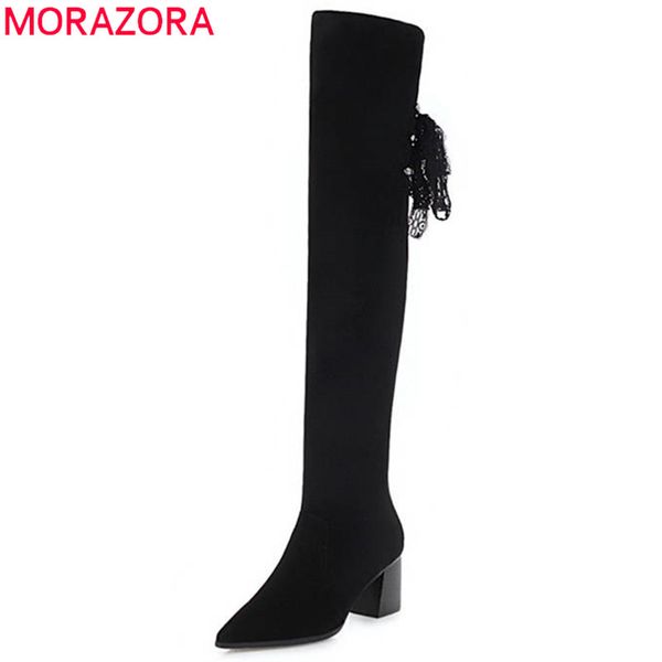 morazora 2020 new arrival thigh high over the knee boots women pointed toe autumn winter boots high heels shoes woman black
morazora 2020 new arrival thigh high over the knee boots women pointed toe autumn winter boots high heels shoes woman black