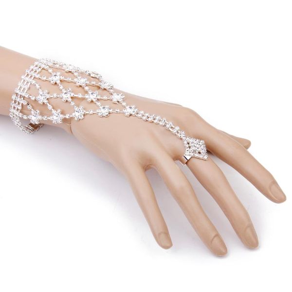charm bracelets rhinestone flower hand harness bracelet finger chain bridal cross design wedding bridesmaid boho silver color, Golden;silver
charm bracelets rhinestone flower hand harness bracelet finger chain bridal cross design wedding bridesmaid boho silver color, Golden;silver