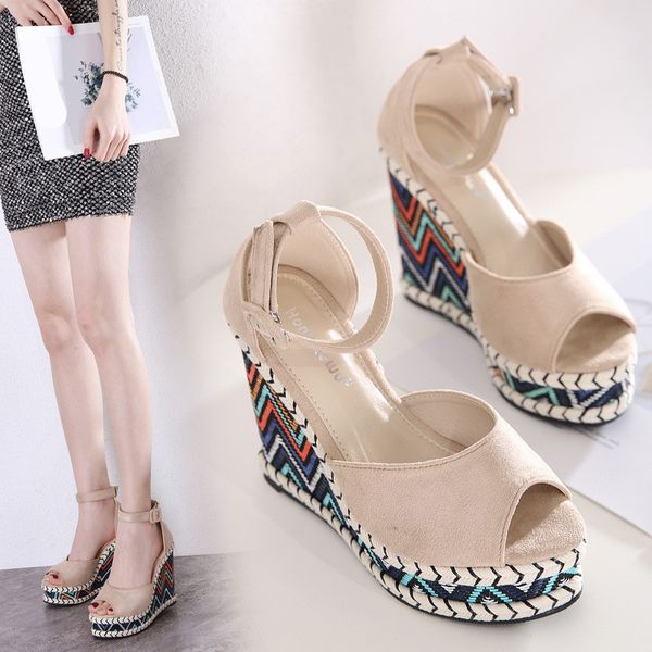 muffins shoe sandals closed heel 2020 women's wedge all-match high heels ladies shoes summer suit female beige female, Black
muffins shoe sandals closed heel 2020 women's wedge all-match high heels ladies shoes summer suit female beige female, Black