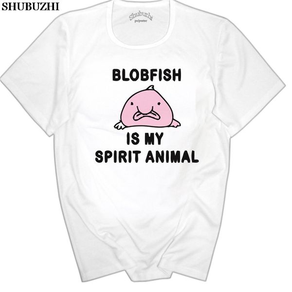 meme shirt | blobfish is my spirit animal t-shirt new t shirt men print tees short sleeve o-neck euro size