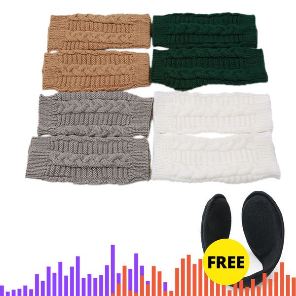 fashion knitted fingerless winter gloves soft warm finger glove for women men with a black ear muffs free, Blue;gray
fashion knitted fingerless winter gloves soft warm finger glove for women men with a black ear muffs free, Blue;gray