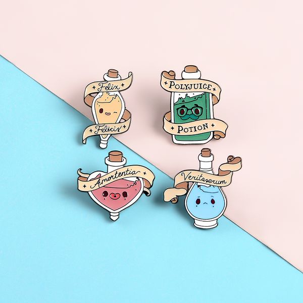 pins, brooches colorful potion pins emotional reagent lapel enamel fun cute badges clothes bag jewelry gifts for friends, Gray
pins, brooches colorful potion pins emotional reagent lapel enamel fun cute badges clothes bag jewelry gifts for friends, Gray