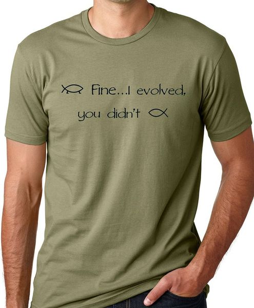 2019 new summer cool tee shirt fine i evolved you didn't funny atheist t-shirt cotton t-shirt
2019 new summer cool tee shirt fine i evolved you didn't funny atheist t-shirt cotton t-shirt