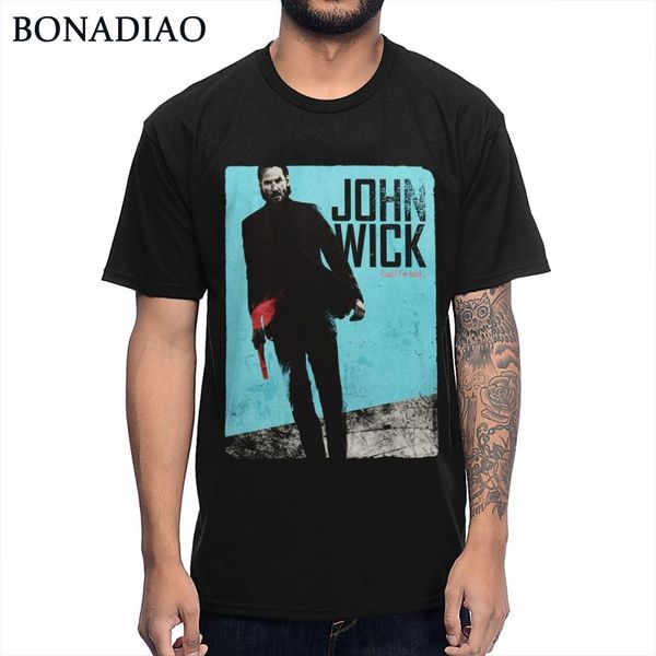 fashion streetwear man's movie john wick t shirt comfortable cotton graphic tee s-6xl plus size