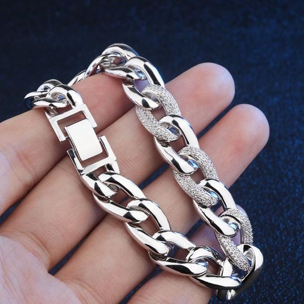 white gold/gold/black punk bracelets for women men cubic zirconia fashion chain link bracelet gift
white gold/gold/black punk bracelets for women men cubic zirconia fashion chain link bracelet gift