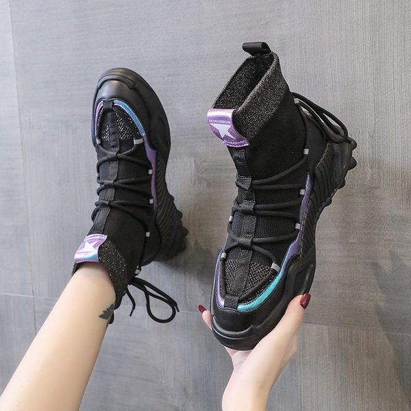 women boots fashion high-ankle boots for women elastic band socks shoes breathable footwear casual shoes black
women boots fashion high-ankle boots for women elastic band socks shoes breathable footwear casual shoes black