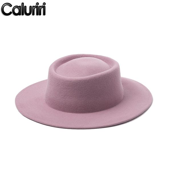 stingy brim hats caluriri wool fedora hat winter outdoor lady elegant wide 100% women pink temperament, Blue;gray
stingy brim hats caluriri wool fedora hat winter outdoor lady elegant wide 100% women pink temperament, Blue;gray