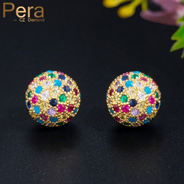 stud pera delicate multi rainbow ball african cubic zirconia yellow gold cute earring for ladies trendy earing jewelry e564, Golden;silver
stud pera delicate multi rainbow ball african cubic zirconia yellow gold cute earring for ladies trendy earing jewelry e564, Golden;silver