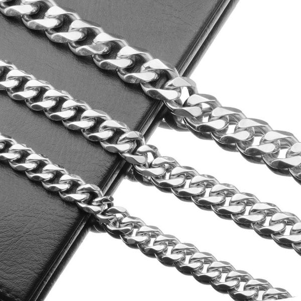 12/15/17/19mm fashion stainless steel silver color cuban curb chain cool mens womens necklace or bracelet christmas gift 7-40
12/15/17/19mm fashion stainless steel silver color cuban curb chain cool mens womens necklace or bracelet christmas gift 7-40