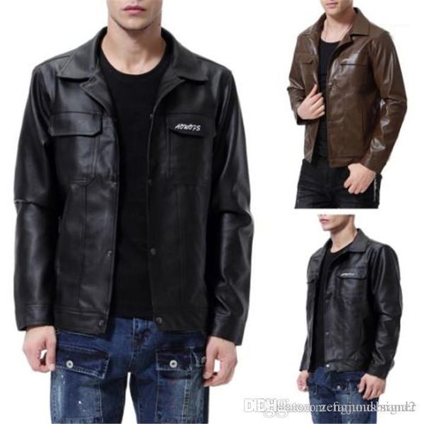 sleeve solid color fashion style homme clothing winter windeproof casual apparel mens casual designer pu jackets long, Black;brown
sleeve solid color fashion style homme clothing winter windeproof casual apparel mens casual designer pu jackets long, Black;brown