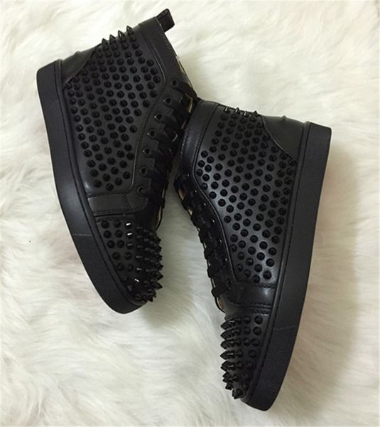 quality spikes red bottom sneakers luxury leather flats rhinestones shoes for men women party design sneakers lovers casual shoes, Black
quality spikes red bottom sneakers luxury leather flats rhinestones shoes for men women party design sneakers lovers casual shoes, Black