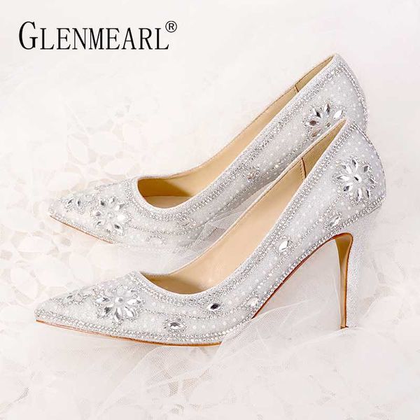 women wedding shoes high heels luxury design women pumps crystal pointed toe party shoes brand sliver plus size female pumps de, Black
women wedding shoes high heels luxury design women pumps crystal pointed toe party shoes brand sliver plus size female pumps de, Black