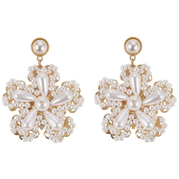 stud bk fashion luxury flower style earrings cluster round waterdrop white faux pearl ear dangle jewel wedding party trend gift, Golden;silver
stud bk fashion luxury flower style earrings cluster round waterdrop white faux pearl ear dangle jewel wedding party trend gift, Golden;silver