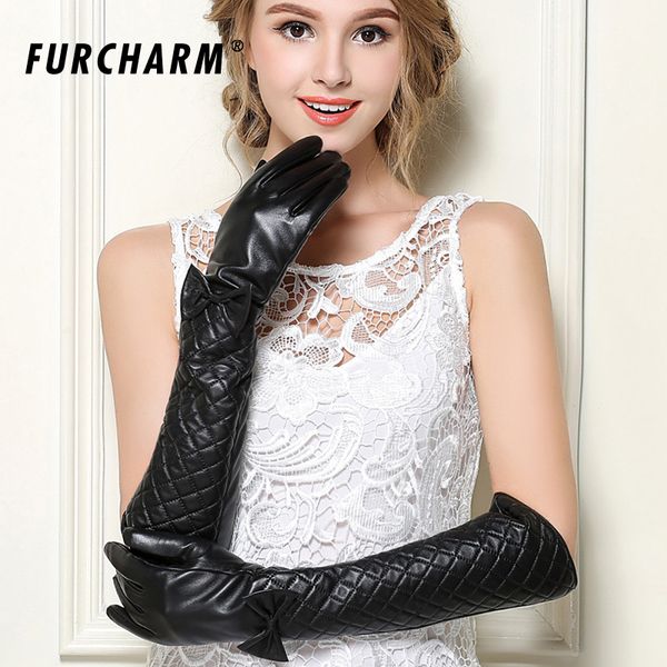 women winter real leather gloves lady long genuine sheepskin gloves warm lining winter female leather, Blue;gray
women winter real leather gloves lady long genuine sheepskin gloves warm lining winter female leather, Blue;gray