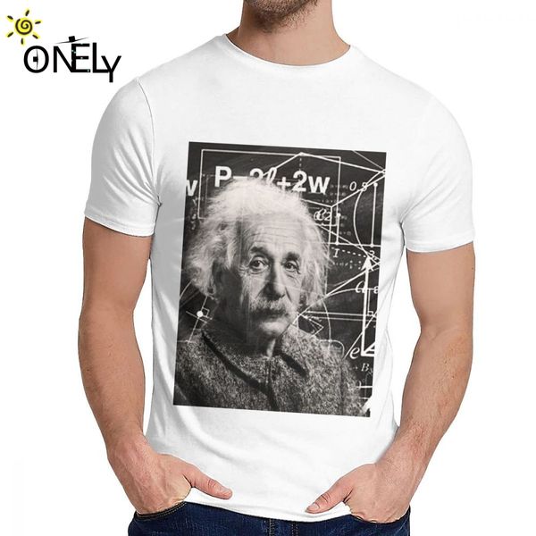summer man t-shirt albert einstein science great fashion classic round neck retro la camiseta