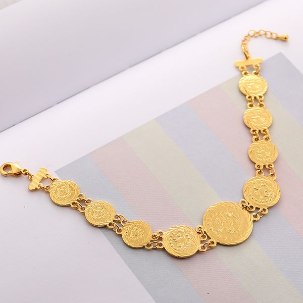 link, chain latest fashion round ancient coin bracelets for turkish female gold color jewelry bracelet gift, Black
link, chain latest fashion round ancient coin bracelets for turkish female gold color jewelry bracelet gift, Black