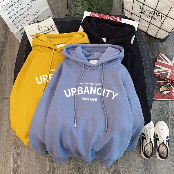 yan qing huan women's winter hooded sweatshirt printed letters harajuku ladies loose long-sleeved fashion korean sportswear, Black
yan qing huan women's winter hooded sweatshirt printed letters harajuku ladies loose long-sleeved fashion korean sportswear, Black