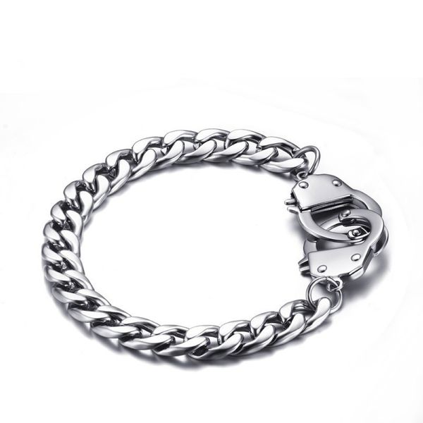 stainless steel silver plated men's link handcuff bracelet punk men jewelry bracelet hand chain friendship bangle 19-23cm length y20091, Black
stainless steel silver plated men's link handcuff bracelet punk men jewelry bracelet hand chain friendship bangle 19-23cm length y20091, Black